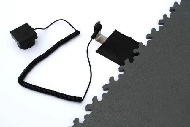 Pvc fliese boden platte tm mechanic esd industrie mechanik elektrostatisch ableitend erdungsband erdungsset erdung