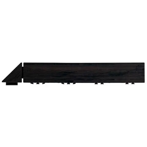 Pp fliese boden platte tm wood look rampe ecke corner strip elegance black home outdoor terrasse balkon sauna rückseite